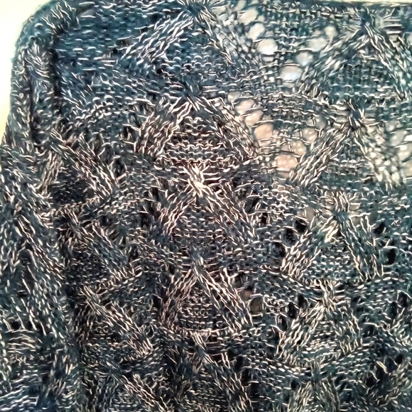 Open Knit Pointelle V Neckline Sweater - Picture 3 of 15